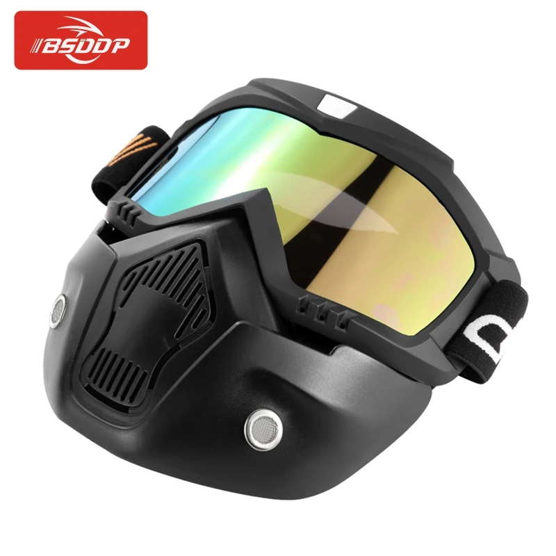 Мотоциклетные модульные очки полушлем или винтажная маска на шлем для Harley Piaggio