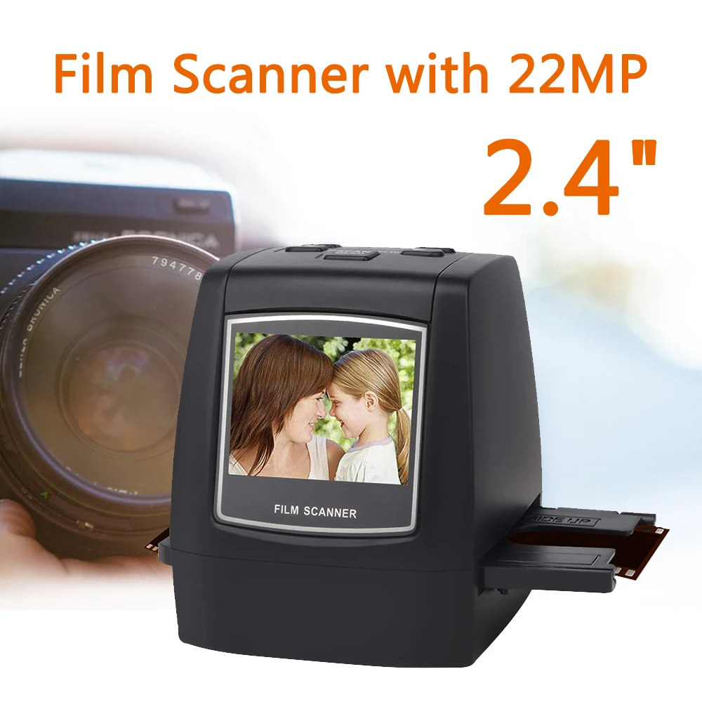 Цифровой преобразователь для пленки 22 МП 126KPK/135/110/Super 8 ЖК экран 2 4 дюйма|Сканеры| |