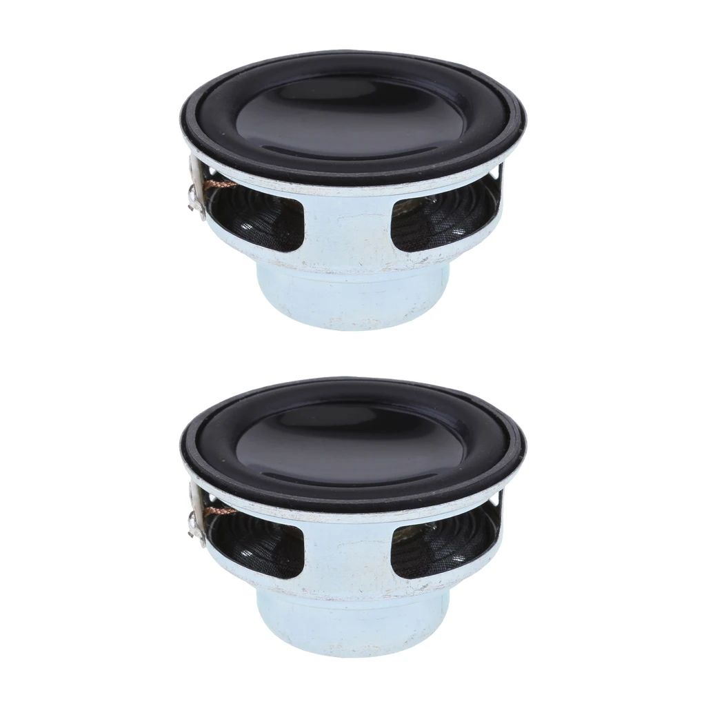 2 шт. 40 мм 4 Ом 5 Вт Полнодиапазонный аудио динамик ПУ круглый Hi Fi стереозвук