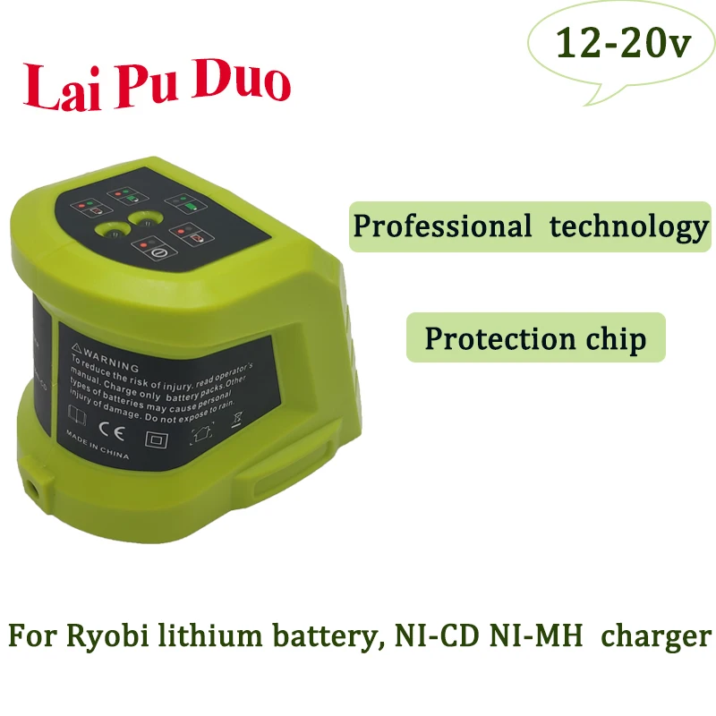 

Сменное зарядное устройство P119 для аккумуляторов Ryobi Ni-Cd, Ni-MH, li-ion, 12 В, 14,4 В, 18 в, 20 в