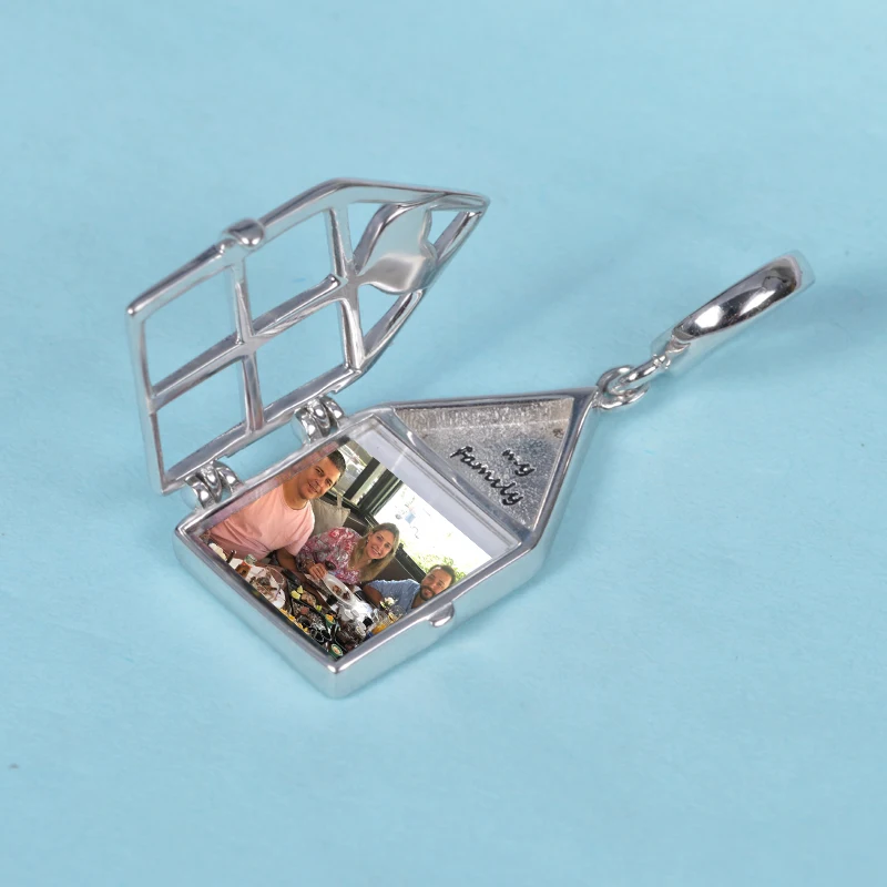 100% 925 пробы серебро подлинные фотографии Очаровательные бусы подходят для