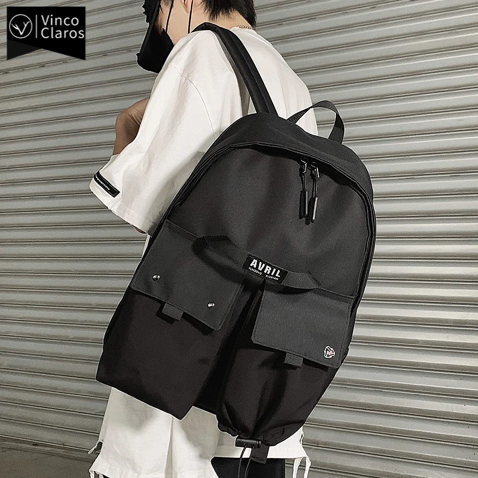 

Fashion Creativity Design Youth Men's Backpack Lightweight Simple Oxford School Backpacks for Teenagers Trend Backpack for Men