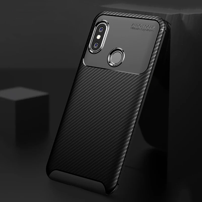 Чехол для Xiaomi Redmi 6 Pro Ультратонкий силиконовый мягкий ТПУ чехол из углеродного