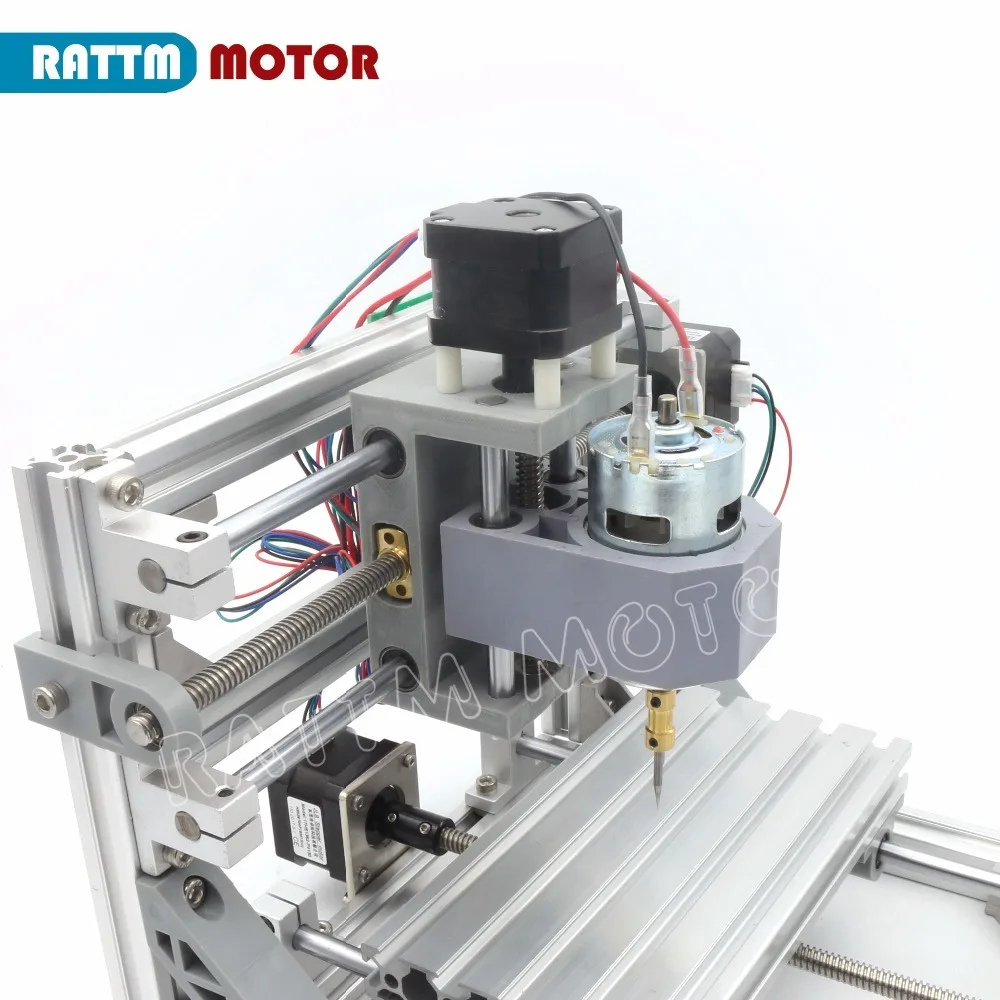 CNC 1610 GRBL управление DIY Мини станок с ЧПУ рабочая зона 160x100x45 мм 3 оси Pcb фрезерный станок, древесины маршрутизатор, ЧПУ маршрутизатор v2.4