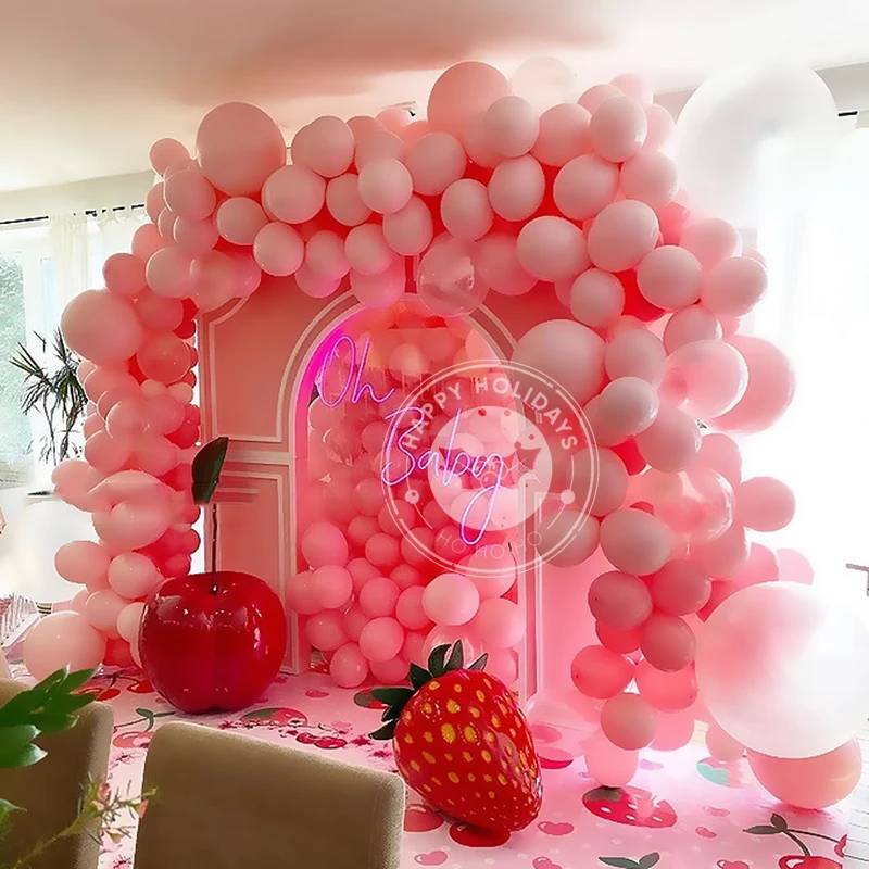 

5-36inch Pink Balloon Arch Garland White Green Blue Purple Latex Balloons Valentines Wedding Birthday Party Decoration Globos