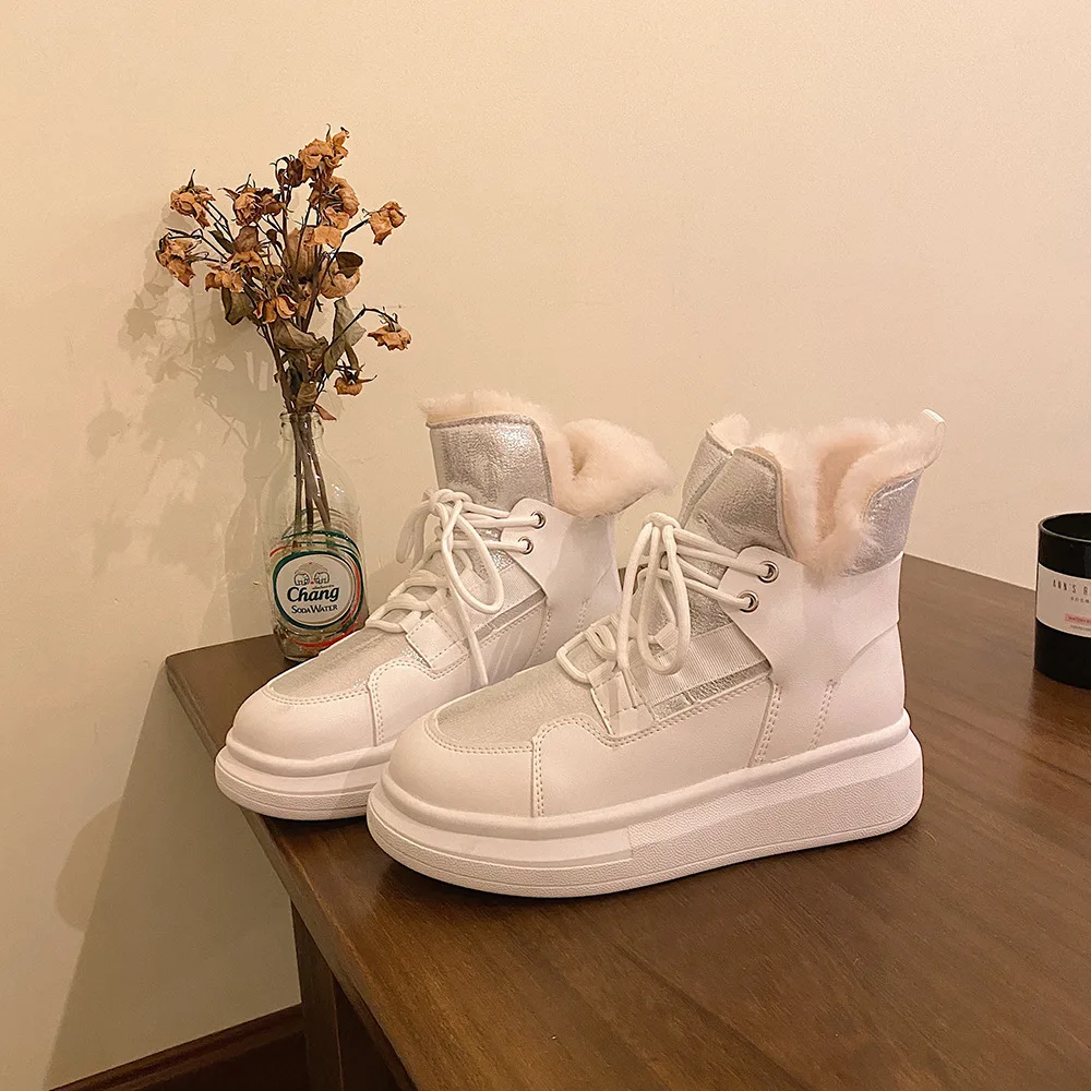 

Женские ботинки Martin, новые модные зимние ботинки в западном стиле с бархатной подкладкой, на толстой подошве, со шнуровкой, осенне-зимние ко...