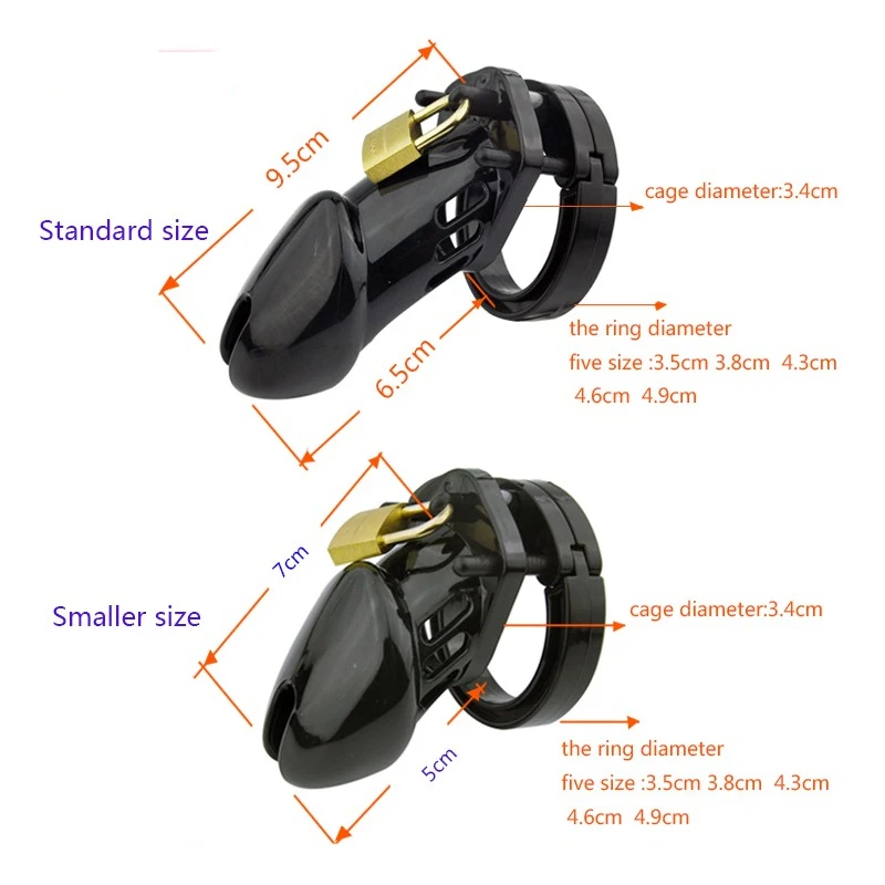 SM петух тюрьма птица целомудрия мужской устройство клетка петуха с 5 Размер