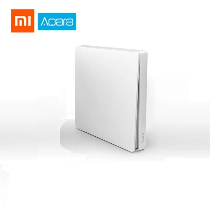 1 pc Single Key Xiao mi Aqara, умный переключатель, светильник, дистанционное управление, ZiGBee, wifi, беспроводной ключ, настенный переключатель, работает с mi jia mi Aqara, приложение для дома - Цвет: 1 pc Single Key