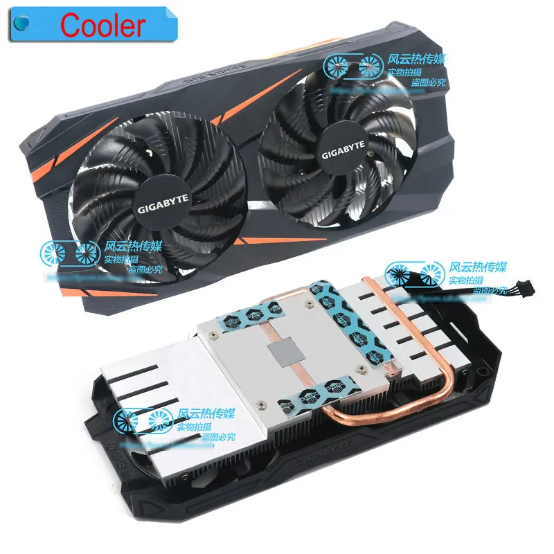 Original para Gigabyte Gtx1060 Windforce oc Cooler para Placa de Vídeo Gráfica Novo Ventiladores e resfriadores