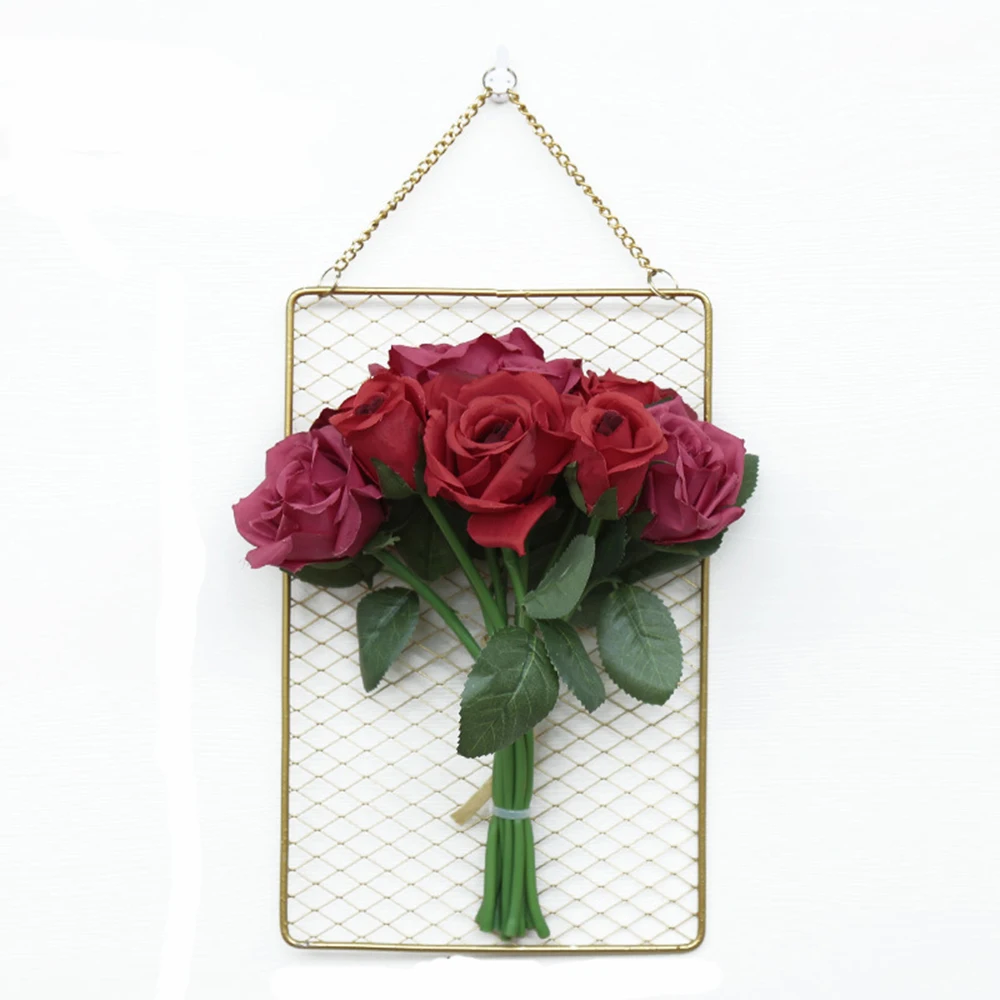 

Wall-Mounted Artificial Flower Colorful Simulation Plants Wall Pendant Dried Flowers Home Office Cafe Wedding Party Decoration