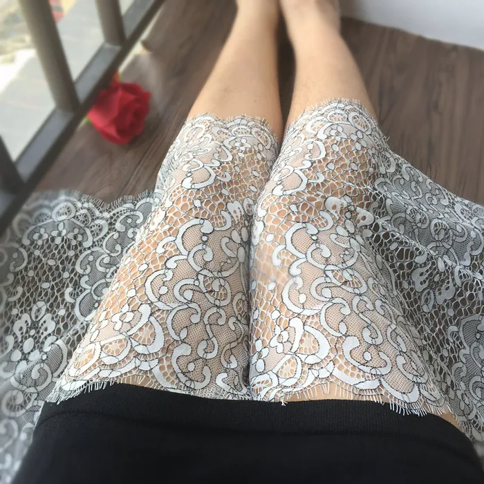 Изысканный полый сетчатый марлевый браслет 35 см кружевная ткань для одежды