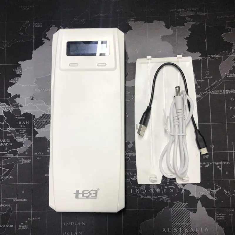 

(No Battery) QD188-PD Dual USB QC 3.0 + Type C PD DC Output 8x 18650 Batteries DIY Power Bank Box Holder Case Fast Charger X6HB