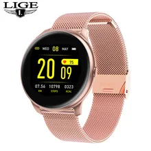 LIGE Women Fashion Smart Watch Fitness Tracker Sport Blood Pressure Monitor Function Waterproof Smar