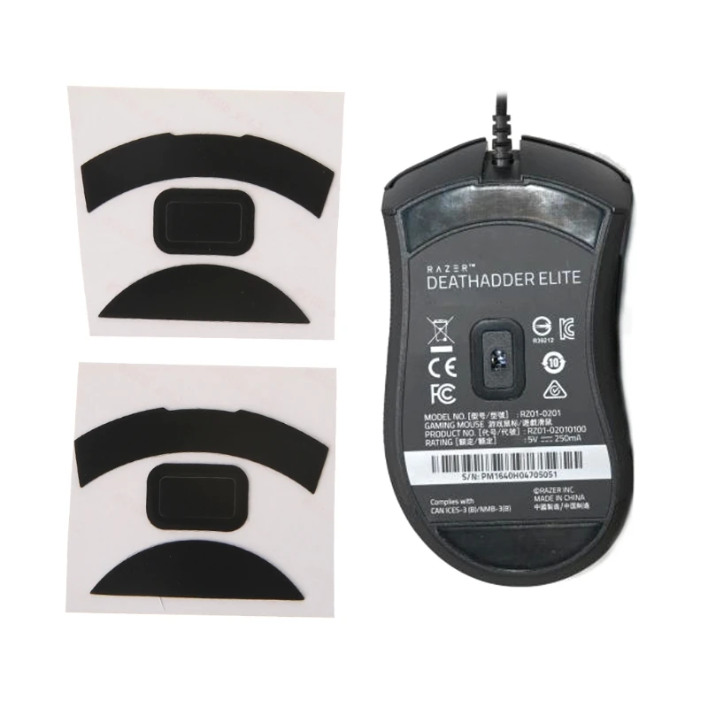 

2 Sets 0.6mm Thickness Replacement Mouse Feet Skates for razer DeathAdder Elite