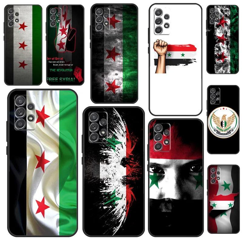 Чехол с флагом Сирии для Samsung A53 A33 A23 A13 A73 A12 A22 A32 A42 A52 A72 A50 A51 A71 A14 A34 A54