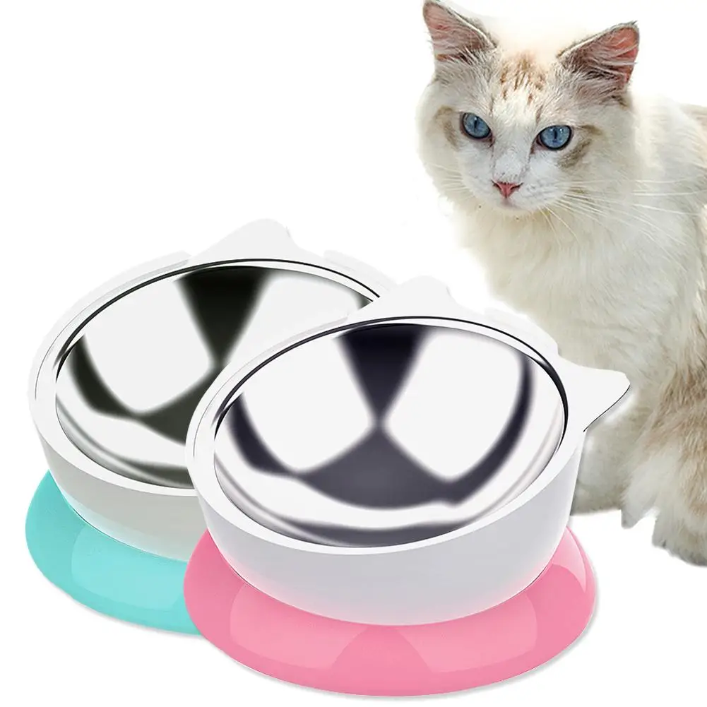 

Pet Bowl Dog Cat Bowl Stainless Steel Food Water Bowls Pet Feeder Tilted Pet Bowls For Cats Small Dogs