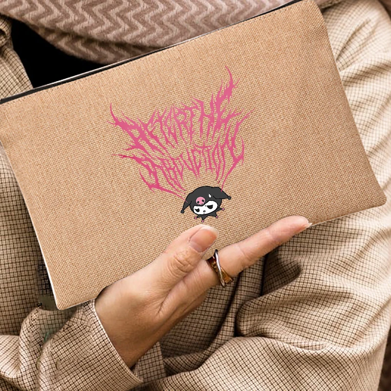 

Girl Linen Canvas Make Up HY2K Kawaii Print Women Zipper Bag Travel Small Cosmetic Bag Makeup Female Pencil Bags Cute Purses