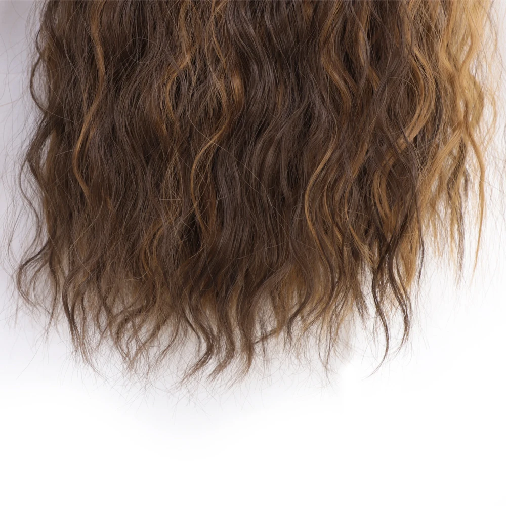 Длинный кукурузный хвост 22 дюйма волнистый Омбре/чистый синтетический конский