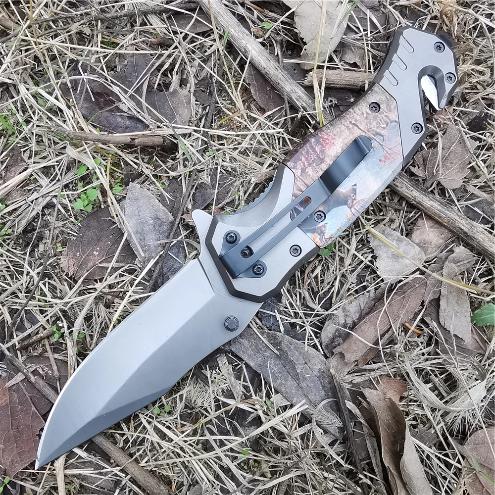 Тактические складные ножи 8CR13MOV с 3D рукояткой карманный инструмент для