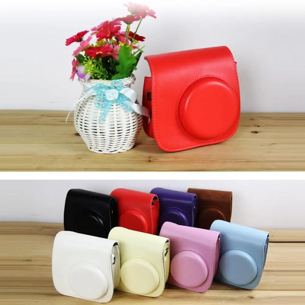 Чехол-сумка для камеры из искусственной кожи с ремешком Fujifilm Instax Mini 8/mini 9/mini 8 +
