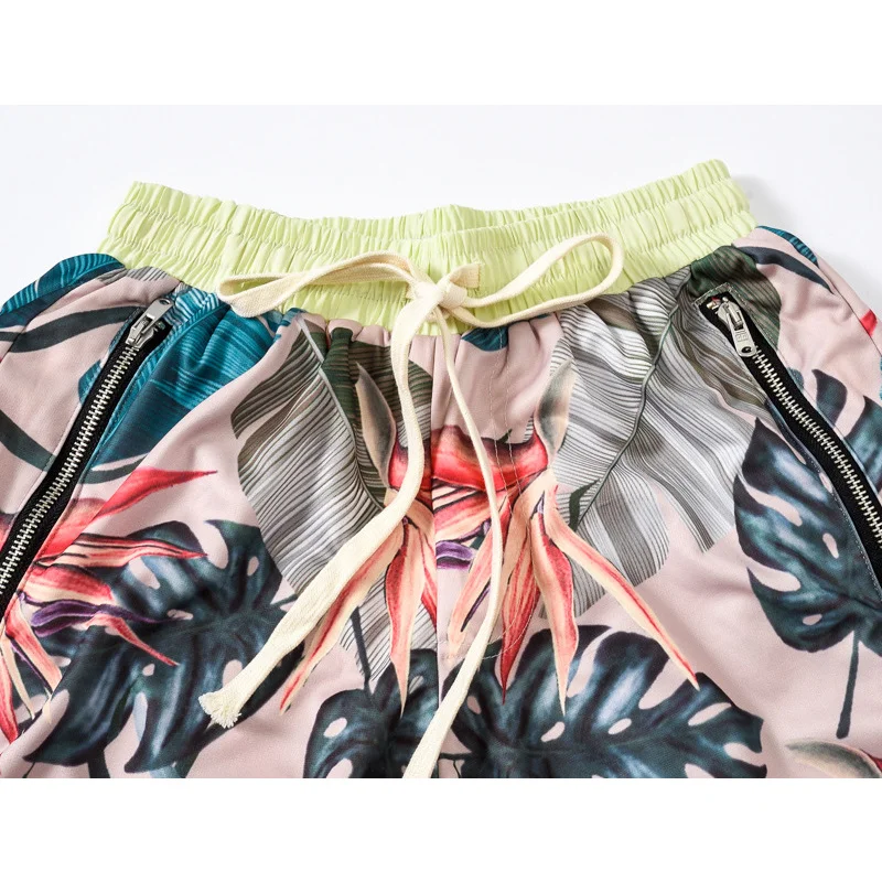 American Famous High Street Brand Kanye SEASON5 Hawaii Summer Men's Shorts Oversized Streetwear Beach Pants Men Clothing | Мужская