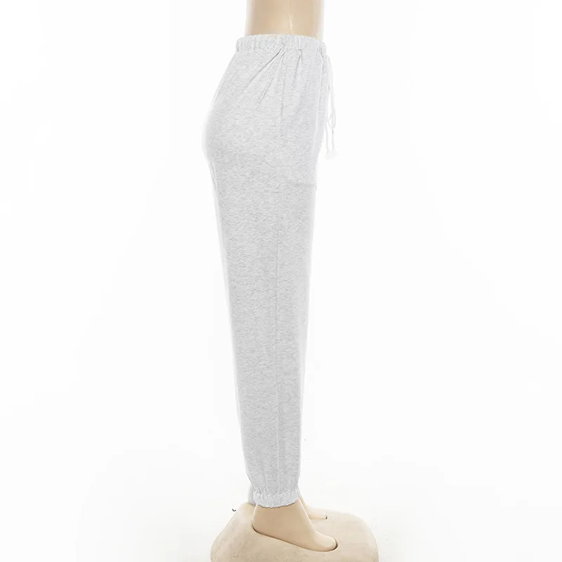 Женские осенние штаны шаровары с высокой талией уличная одежда эластичные брюки