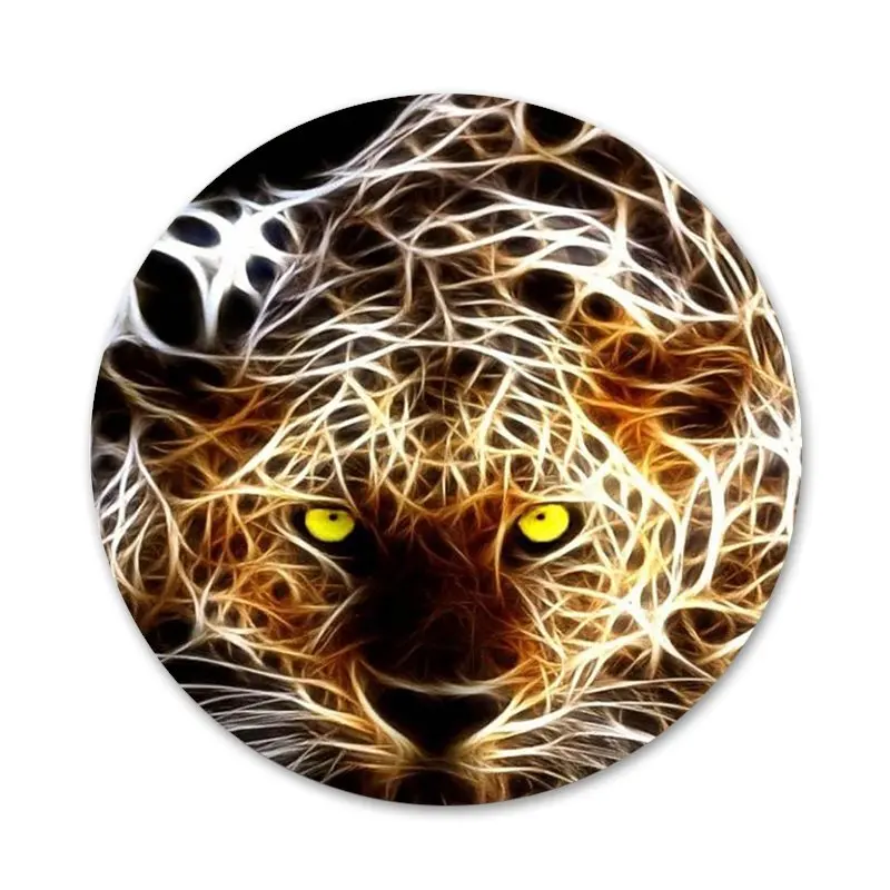 Модные значки с гепардовым леопардом Ягуаром украшения броши металлические для