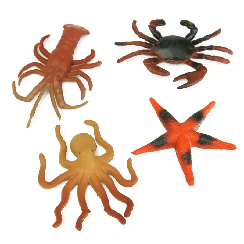 12 шт./компл. пластиковые морские фигурки животных морская жизнь Акула китовый