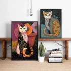 Картина на холсте с изображением животных Густава Климта, плакаты и принты, Настенная картина, картина для гостиной, дома без рамки