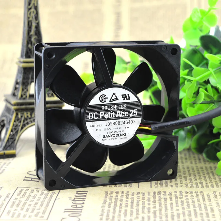 

NEW 109R0824S407 8025 24V 0.1A 8CM Motor protection cooling