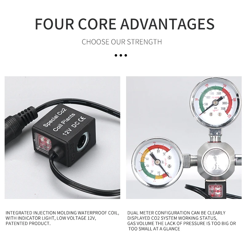 DIY Аквариум CO2 регулятор Магнитный комплект соленоида обратный клапан аквариум