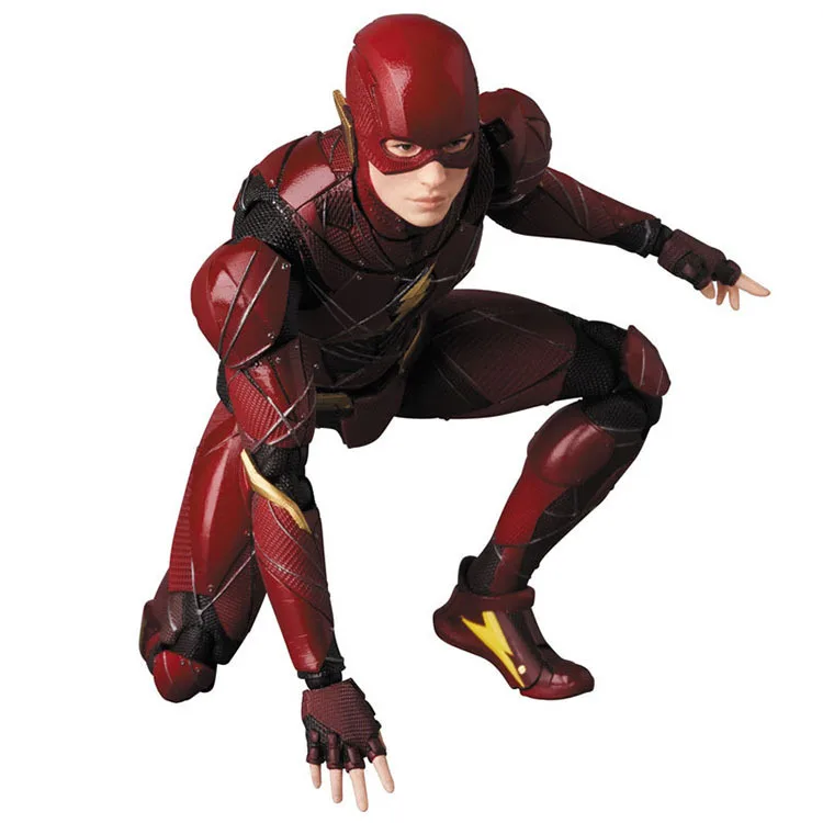 MAFEX 058 DC Justice League флэш BJD ПВХ фигурка Коллекционная модель игрушки 16 см|Игровые