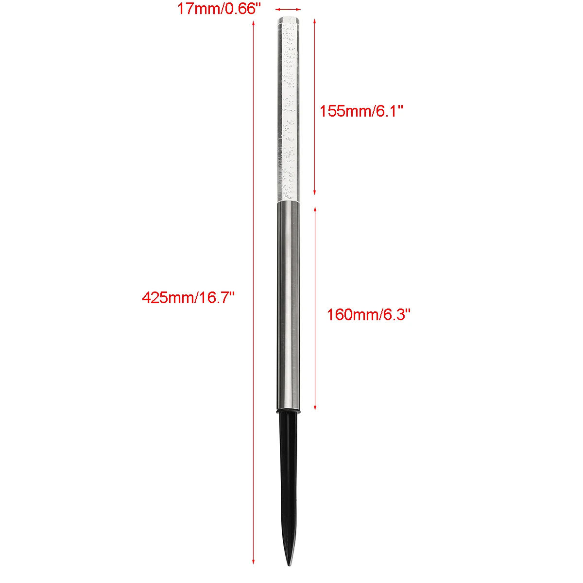 

Solar Power Tube Lights Lamps Acrylic Bubble Pathway Lawn Landscape Decoration Garden Stick Stake Light Lamp Set With 4 Sticks