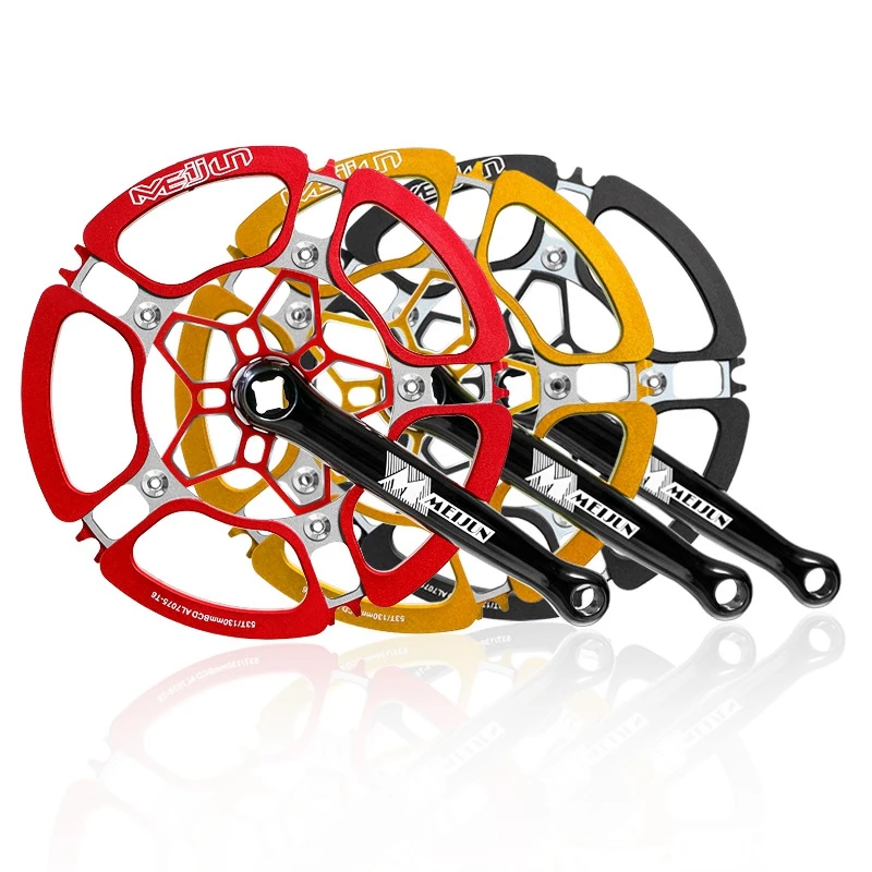 

MEIJUN 104BCD MTB Road Bicycle Crankset 170mm 53T Square Aluminum Alloy