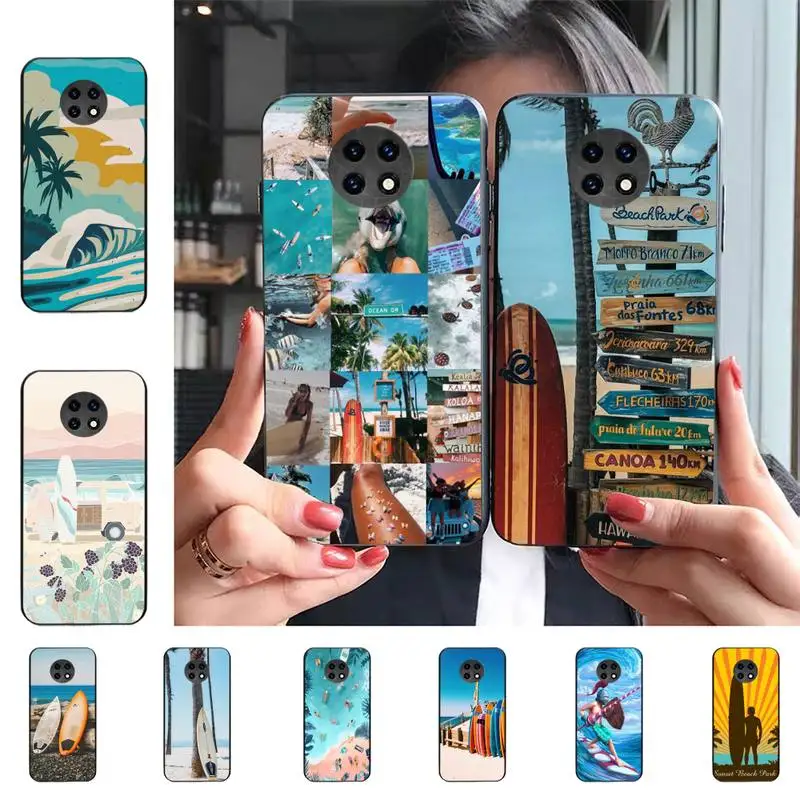 

Surfboard surfing art surf Girl Phone Case For Redmi 9 5 S2 K30pro Silicone Fundas for Redmi 8 7 7A note 5 5A Capa