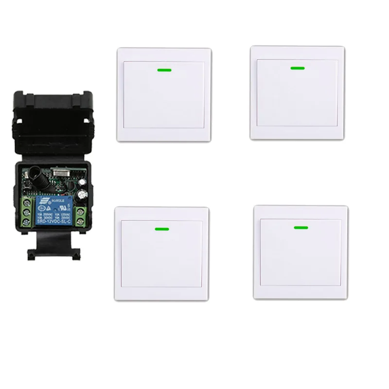 

DC 12 v 24 v1CH mini wireless remote control switch 1 piece 35MM*32MM*17MM receiver& transmitter wall switch
