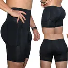 Мужские боксеры с высокой талией, боксеры с подкладкой, усилитель ягодиц, шорты для мальчиков, Корректирующее белье с плоскими животными, нижнее белье, формирующее белье