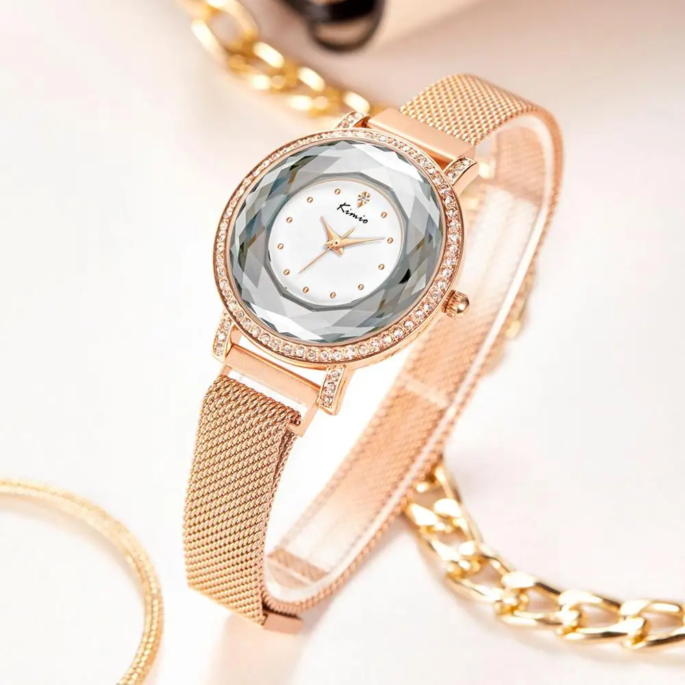 KIMIO Брендовые женские часы с магнитной пряжкой роскошные многосекционные