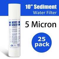 25pcs 15 micron sediment water filter purifier cartridge reverse osmosis 10 inch pp cotton filter element ultra filtration