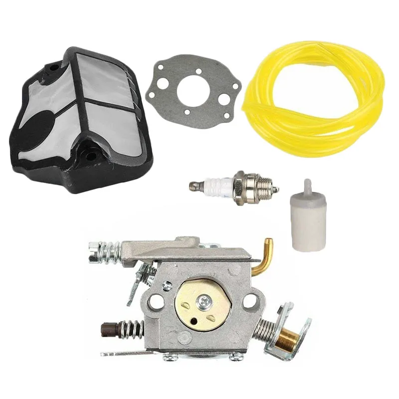 

Fuel Line Carburetor Kit For Husqvarna 36 41 136 137 141 142 Spark Plug