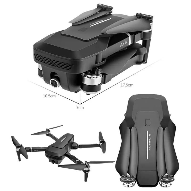 

Mini Foldable 4K WIFI Camera Double Professional Drone GPS RC Helicopter Brushless Motor Intelligent Following Quadcopter