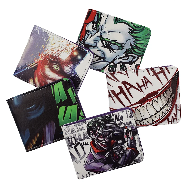 DC Joker кошелек высокого качества HAHAHA PU короткий кошельки для монет|Мужские