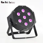 Высококачественный светодиодный прожектор Rgbw Par Can Slim Par Светильник Dmx, сценисветильник жектор для дискотеки и мероприятий, 7*12 Вт, 4 в 1