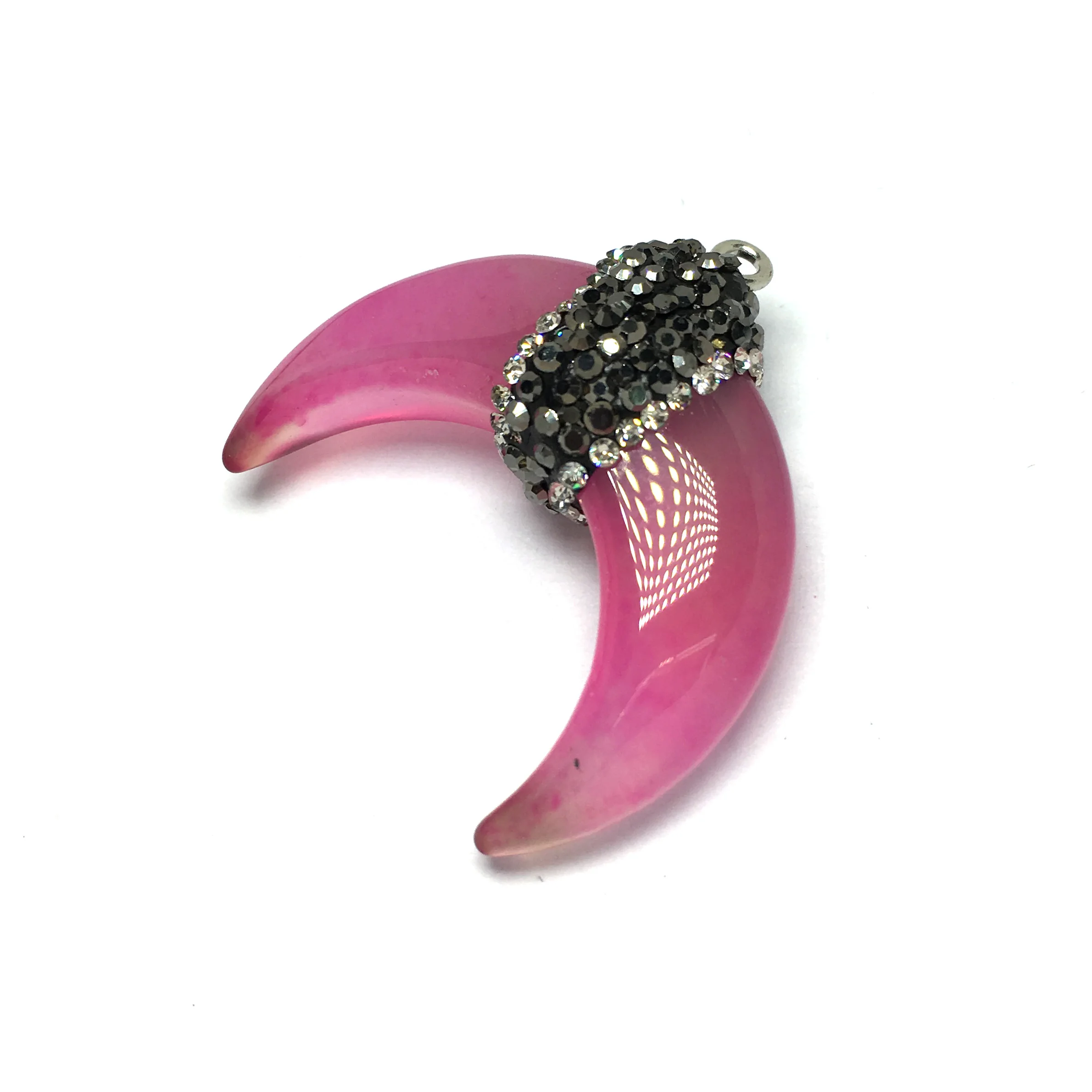 Подвески и ожерелье из натурального камня в форме Луны|Ожерелья с подвеской| |