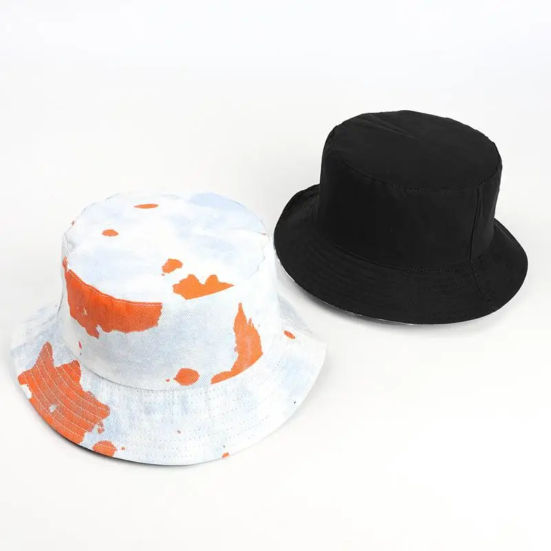 

2021 new style fashion print two sides wear CottonBucket Hat Fisherman Hat outdoor travel hat Sun Cap Hats for Men and Women 263