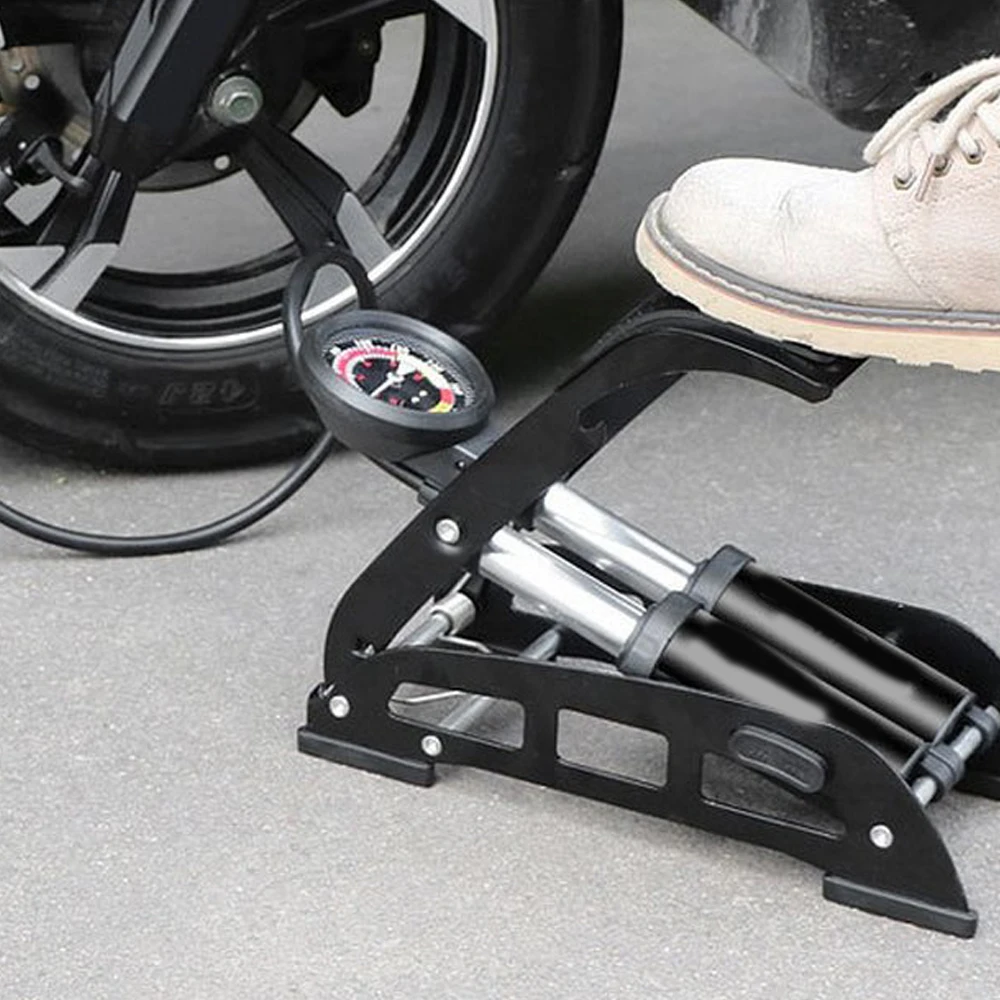 Насос надувной портативный с педалью мини-помпа высокого давления для