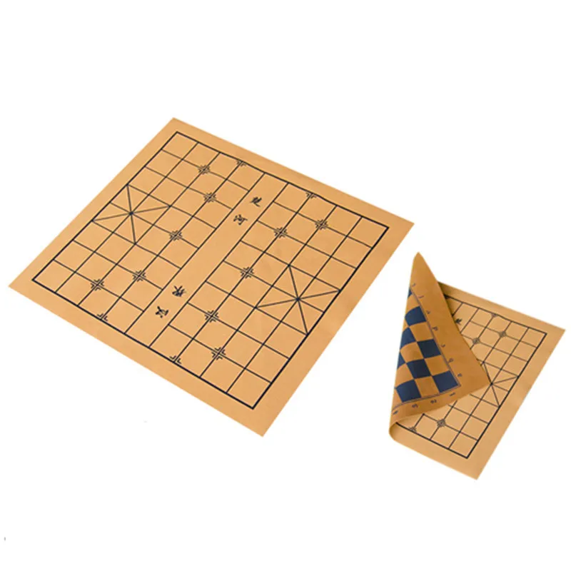 Шахматная доска из искусственной кожи китайская шахматная складная портативная