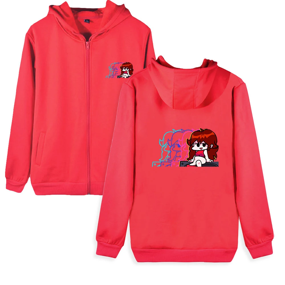 

Новинка 2021, свитшоты Funkin для игр «пятница ночь», толстовка унисекс на молнии, женский и мужской спортивный костюм, уличная одежда, стандартн...