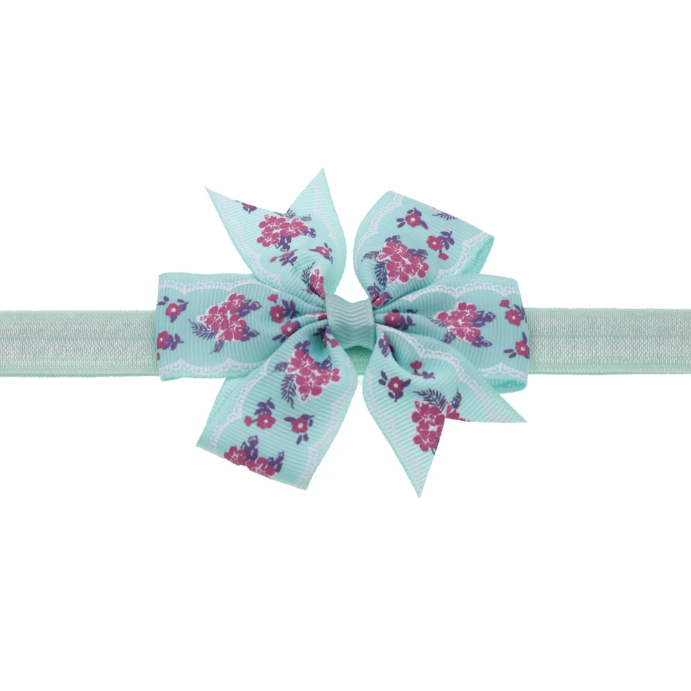 Детская повязка на голову с принтом узла волос бант Цветок Аксессуары для