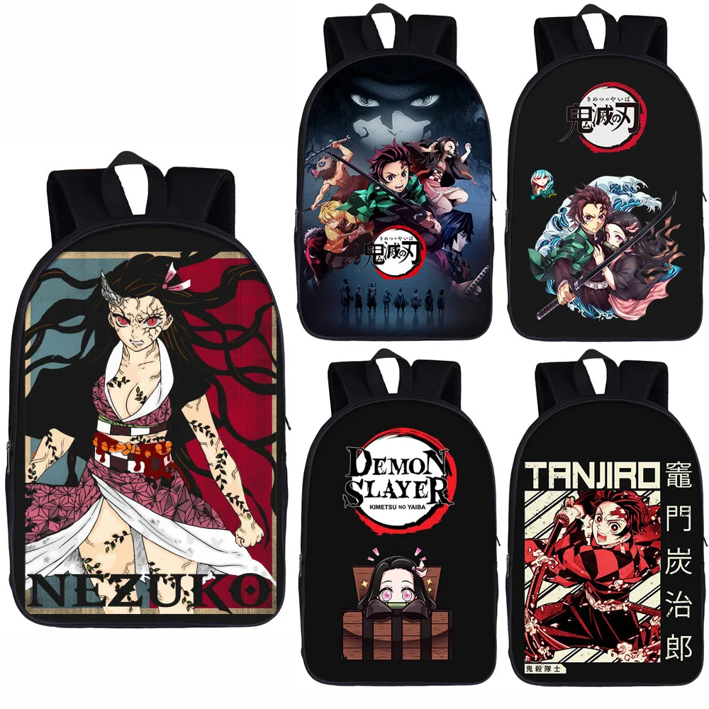 

Аниме демон Slayer Kimetsu No Yaiba рюкзак для подростков мальчиков и девочек Nezuko Tanjirou рюкзак для детей школьные сумки Повседневный Рюкзак
